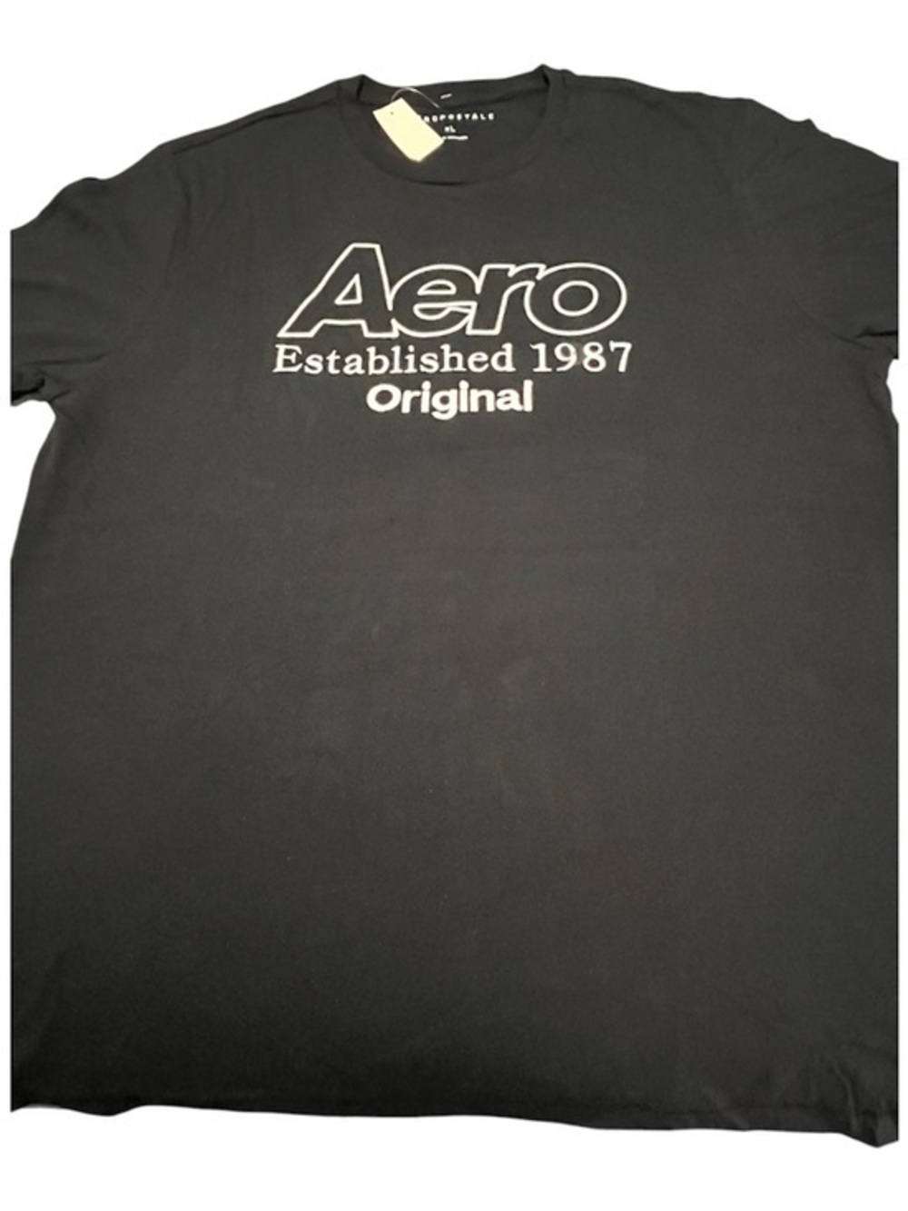 Aeropostale Black Graphic 'Aero Established 1987' Short Sleeve Tee